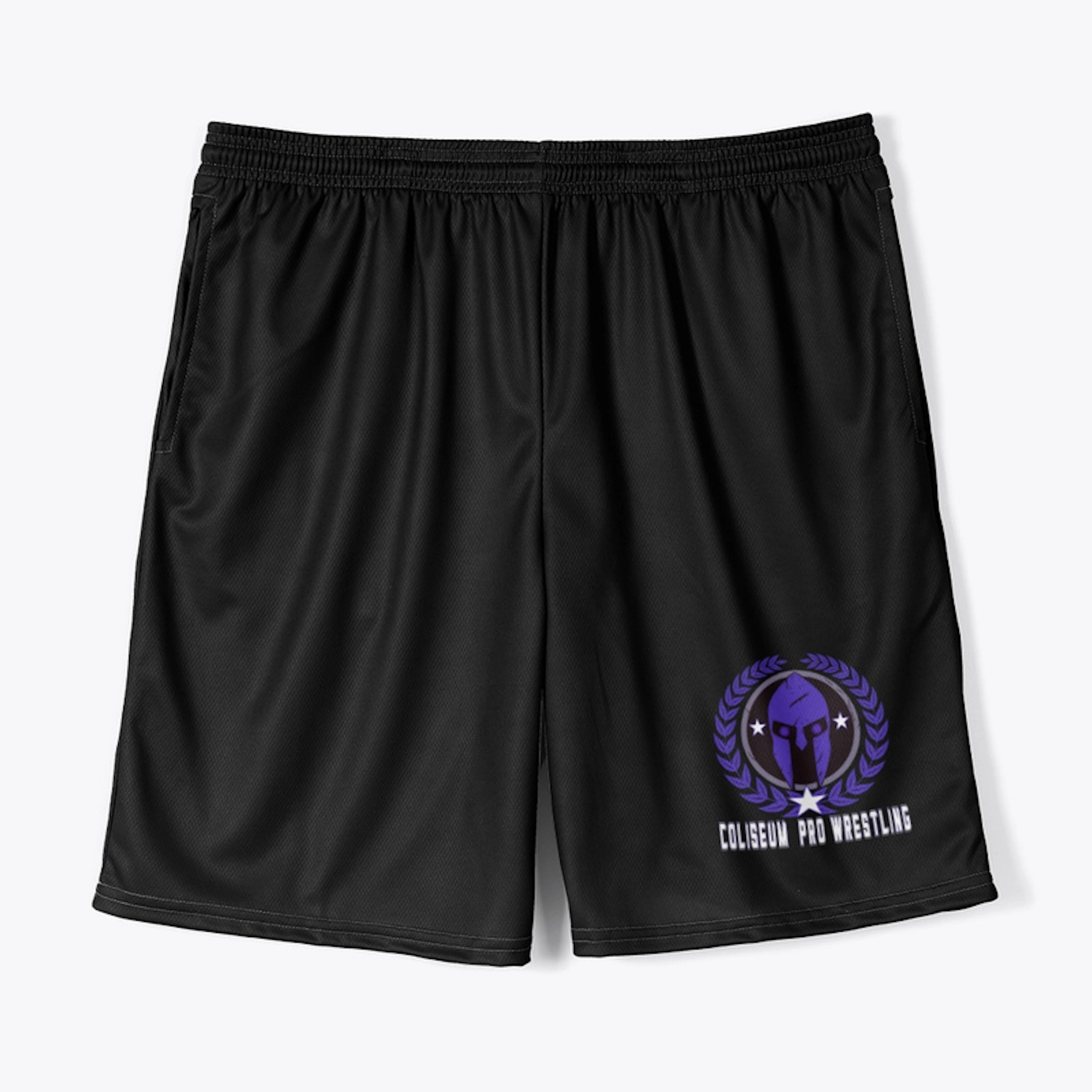 Coliseum Pro Wrestling Logo Shorts