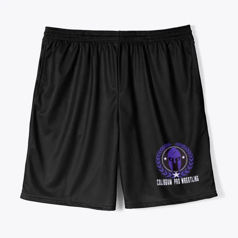 Coliseum Pro Wrestling Logo Shorts